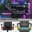 Metro Lane Adjustable Reclining Swiveling PC & Racing Game Chair-1095109431-1095109430