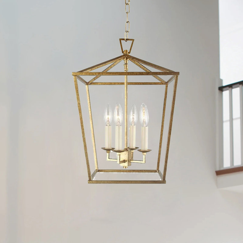 Luminaire suspendu carré / rectangulaire à 4 lumières Lesse