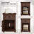 Vianet 24'' Tall End Table with Storage Drawer and Built-In Outlets-735530658