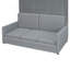 Lit escamotable double pleine grandeur avec coussin