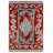 Zeira Collection Digital Print Cotton-Polyester Red Gray Moroccan Rug-594025815