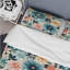Blue And Pink Serene Conformation Floral Elegance - Ensemble de housse de couette à motif floral-2004794710