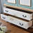 Rustic Two-Door Wardrobe with Drawers&Hanging Rod