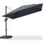 Grand parasol carré en porte-à-faux 10 pi gris avec base et rotation à 60 degrés-67120623