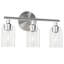 Éclairage pour meuble-lavabo à 3 lumières en nickel à intensité variable Snellville-1328044501