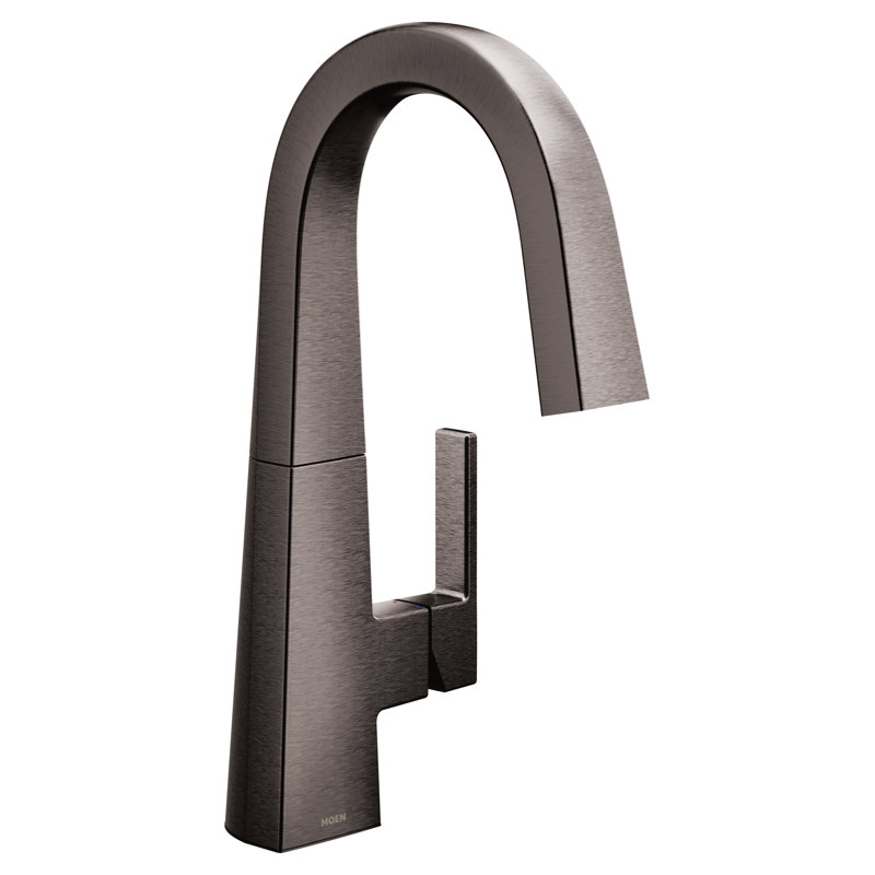 Robinet de bar Nio, Noir métallique