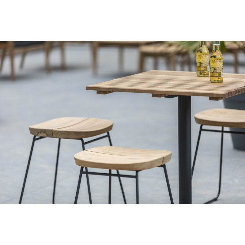 Bryggen Teak Patio Bar Stool, Bar Stool (29.875" Seat Height)
