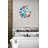 Tempered Glass Rainbow Bubble Wall Clock Fun Kids Decor Silent Unique Home Gift Bathroom Kid Room Playroom Nursery Colorful Joy 10 - 20 inch-983396123-983396120