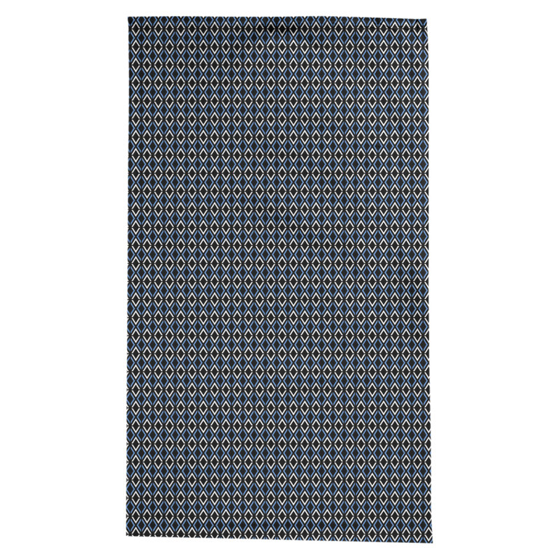 Nappe arrow losanges Leffel, Noir / bleu