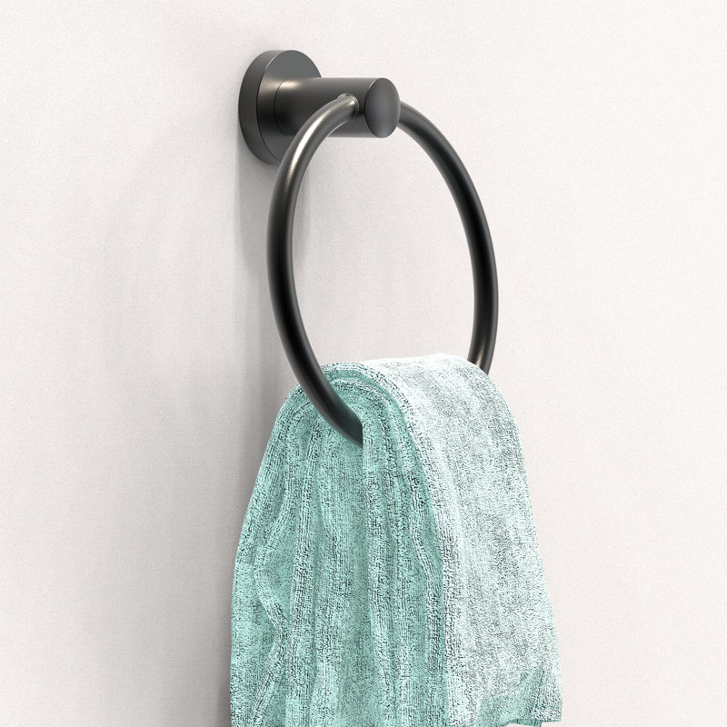 Towel Ring, Matte Black