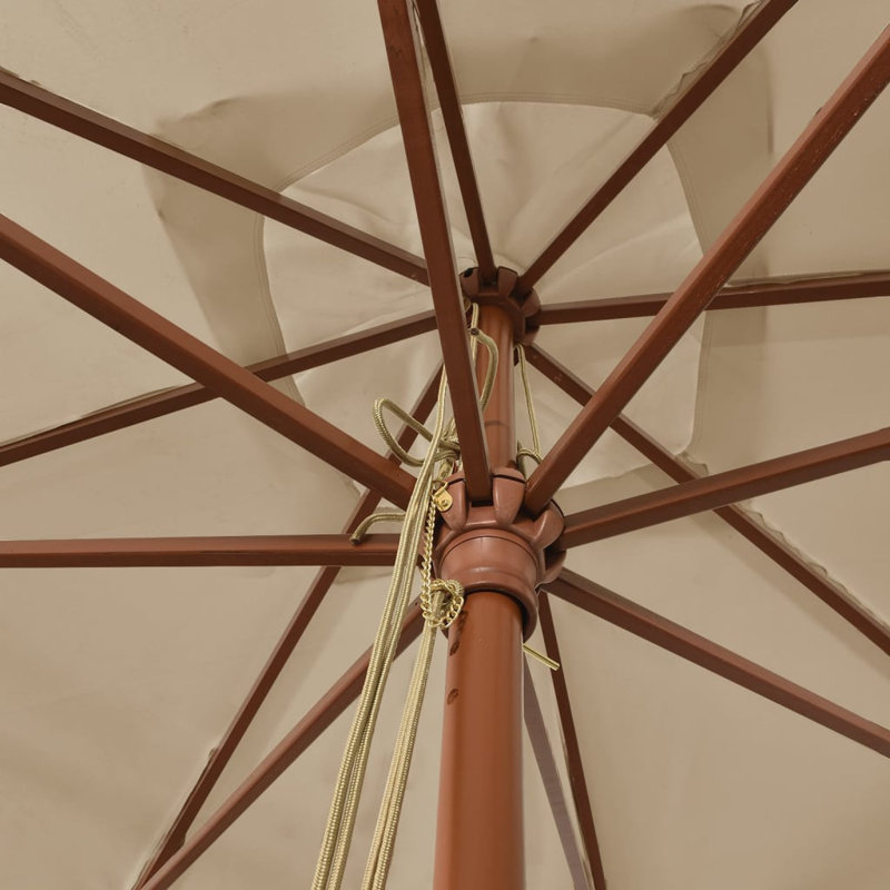Baheerathan 300cm Market Parasol, Taupe