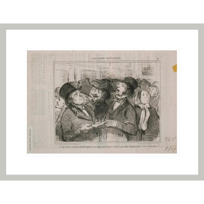L'Exposition Universelle: Ce Monsieur Courbet fait des chiffres ... Vulgaires par Honoré Daumier