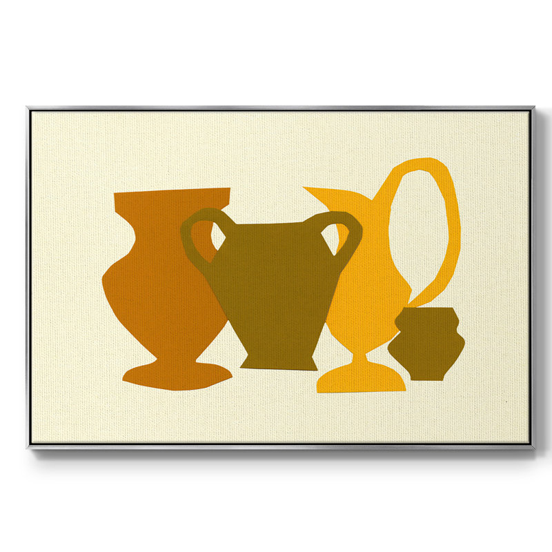 Posing Pottery II, H 25 po x l 37 po x P 2 po, Argent