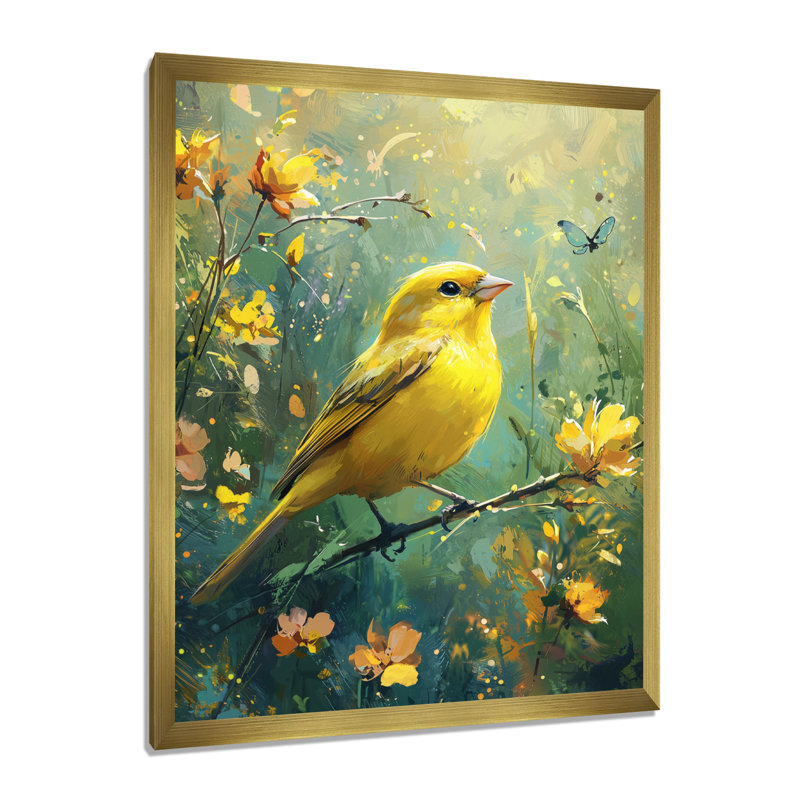 Finley - Animals Wall Art, 20" H x 12" W, Reproduction encadrée d'une seule photo, Gold
