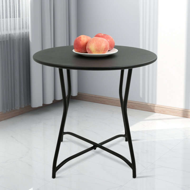 Table de bout d'extérieur circulaire L 19,7 po x l 19,7 po Daqwan