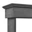Banc de rempotage de 66 po en bois gris, avec rangement fonctionnel et espace de travail pour grand jardin extérieur gris