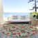 Machine Washable Indoor/Outdoor Christmas Nutcracker Xhevrie Aloe Rug