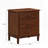 Brown 3-Drawer Nightstand