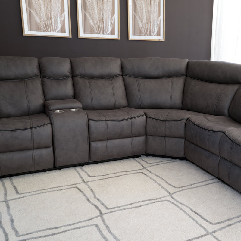 Gideon Grey Manual Reclining Sectional