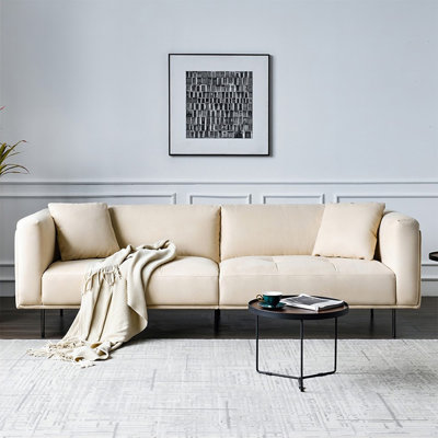 Coussin modulaire 100% polyester crème