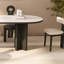 Table de salle à manger et chaise de style antique en demi-cercle-107208073-107208074