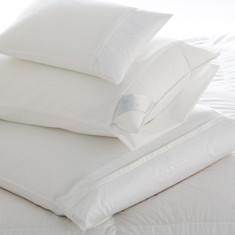 Luxury Embroidered Cotton Sateen Standard/Queen Pillow Protector