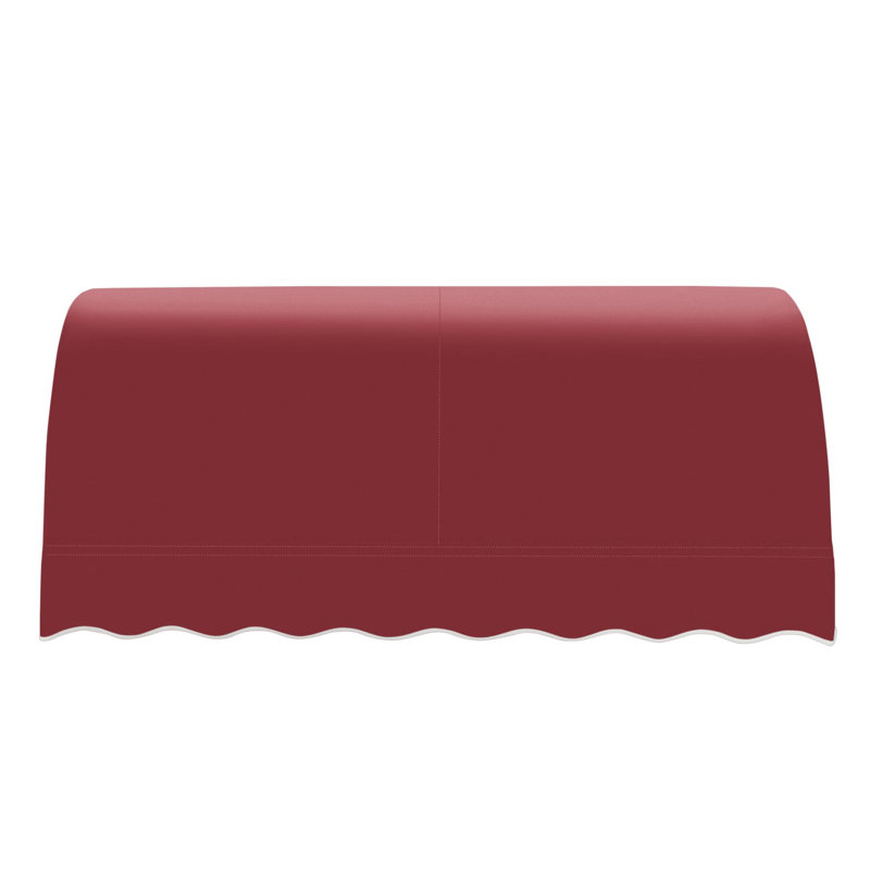 Auvent fixe en tissu acrylique Awann Savannah, Bourgogne, H 44 po x l 100,5 po x P 36 po