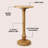 Leopold 24.5" Cottage Mango Wood Pedestal Round Drink Table and Decorative End Table-1258891744