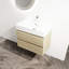 Meuble-lavabo mural moderne 30 po avec lavabo en résine et 2 tiroirs à fermeture en douceur, chêne 30 po, lavabo, moderne, enchanteur-220797675-220797672