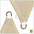 Colourtree Sun Shade Sail Rectangle Canopy Fabric Cloth Screen, Water Permeable & UV Block UPF50-54246432-100565663