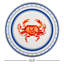 Set of 2 Crab House Chargers