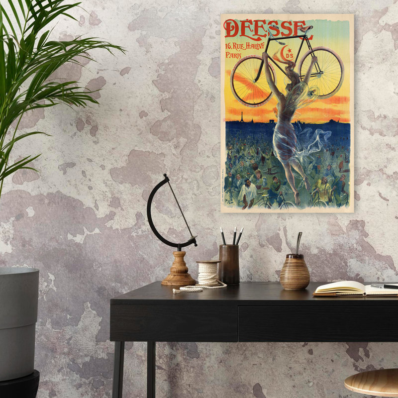 Déesse Cycles - Publicité rétro, Bicyclettes, art de la France, H 24 po x l 16 po