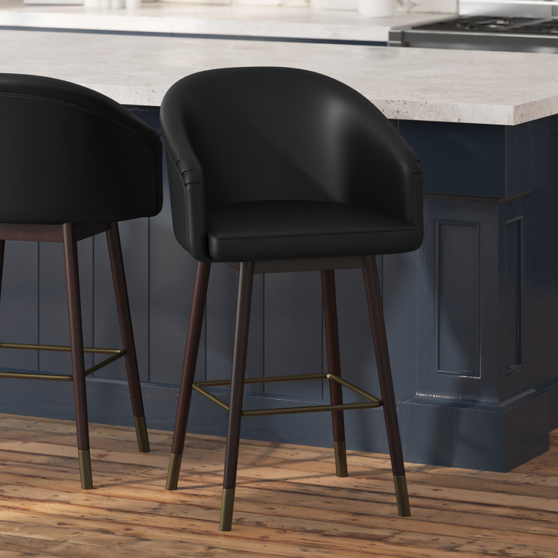 Tabouret de comptoir 26,25 po, Noir, Tabouret de comptoir (siège d'une hauteur de 26,2