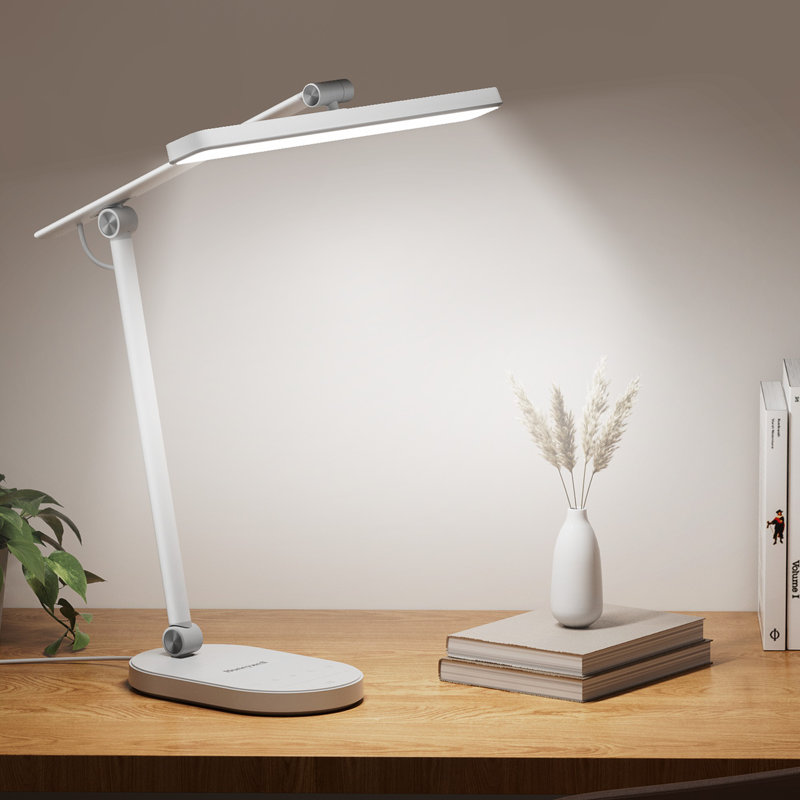 Honeywell H4 LED Desk Lamp with Auto Dimming, 3 Color Temperatures, Touch Control & Timer, Adjustable Eye-Caring Table Lamp
