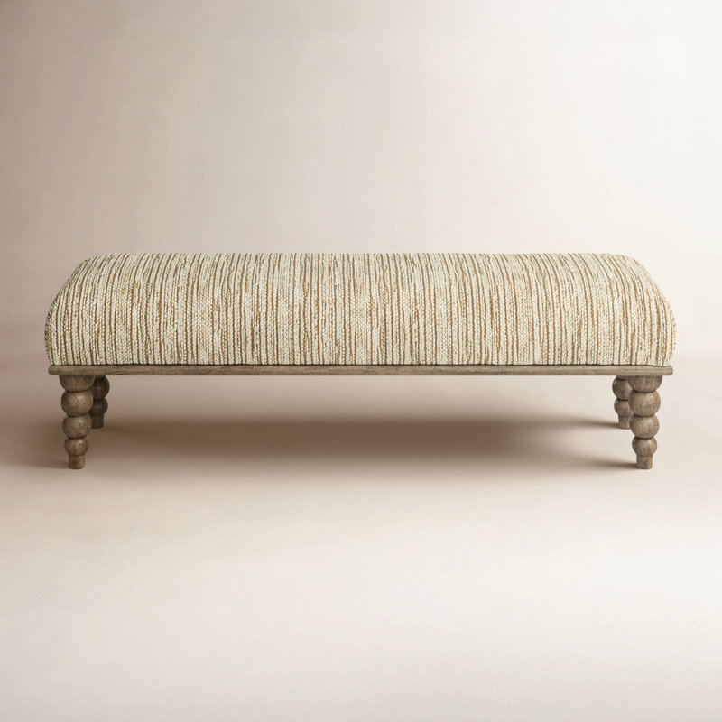 Chrissy Polyester Upholstered Bench