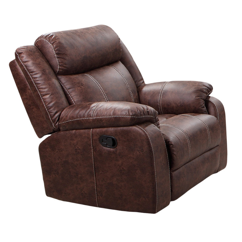 Sotomayor Upholstered Recliner, Brown