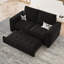 Canapé-lit modulaire en velours avec canapé-lit escamotable Shavera-1724960603