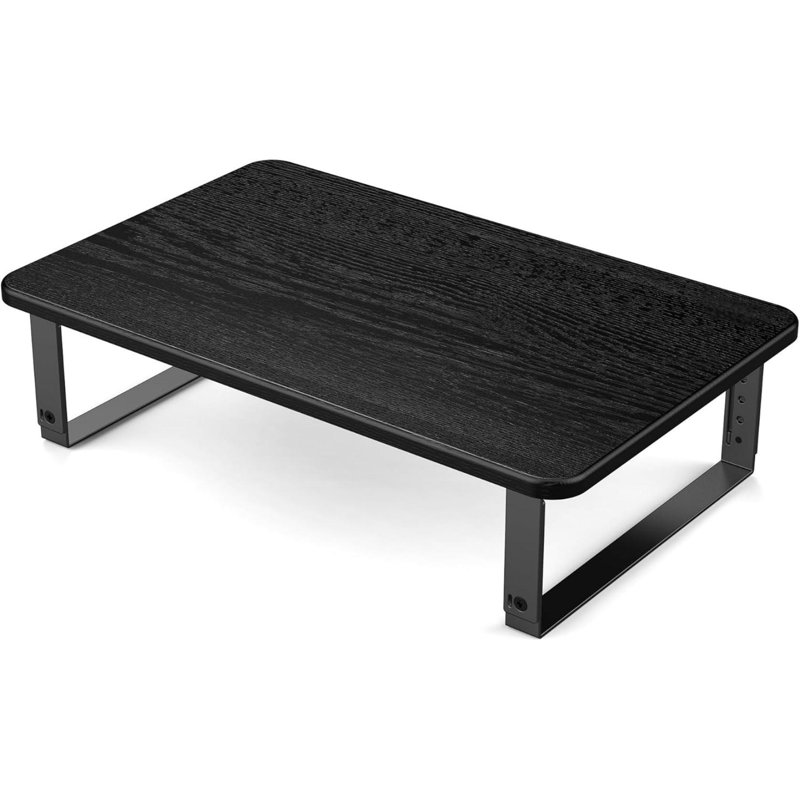 Monitor Stand Riser, Height Adjustable Laptop Stand, Computer Monitor Stand For Monitor, Computer,Laptop,Printer (Black)