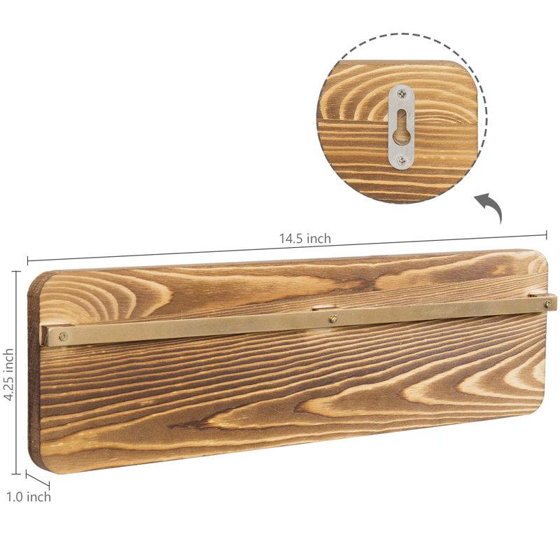 Alto Wood Sunglasses Wall Mounted Jewellery Holder, Brown