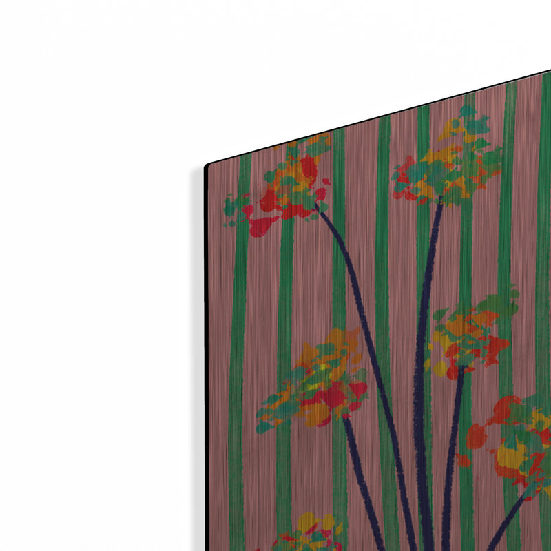 Flowers' by Cesare Bellassai Metal Wall Art, 12" x 16", 16" H x 12" W