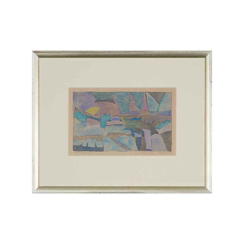 Papier volant III - peinture encadrée