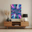 Abstraction numérique 99, art mural en métal mauve-2139185506