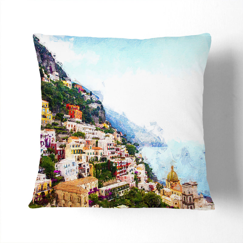 Square Cushion, 40cm H x 40cm W x 15cm D, White