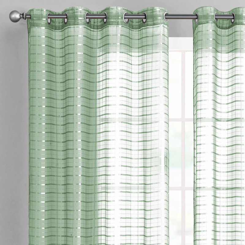 Bolich Sheer Curtain Pair, Sage
