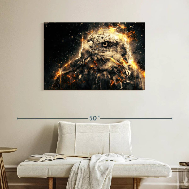 Majestic Eagle, 26" H x 39" W
