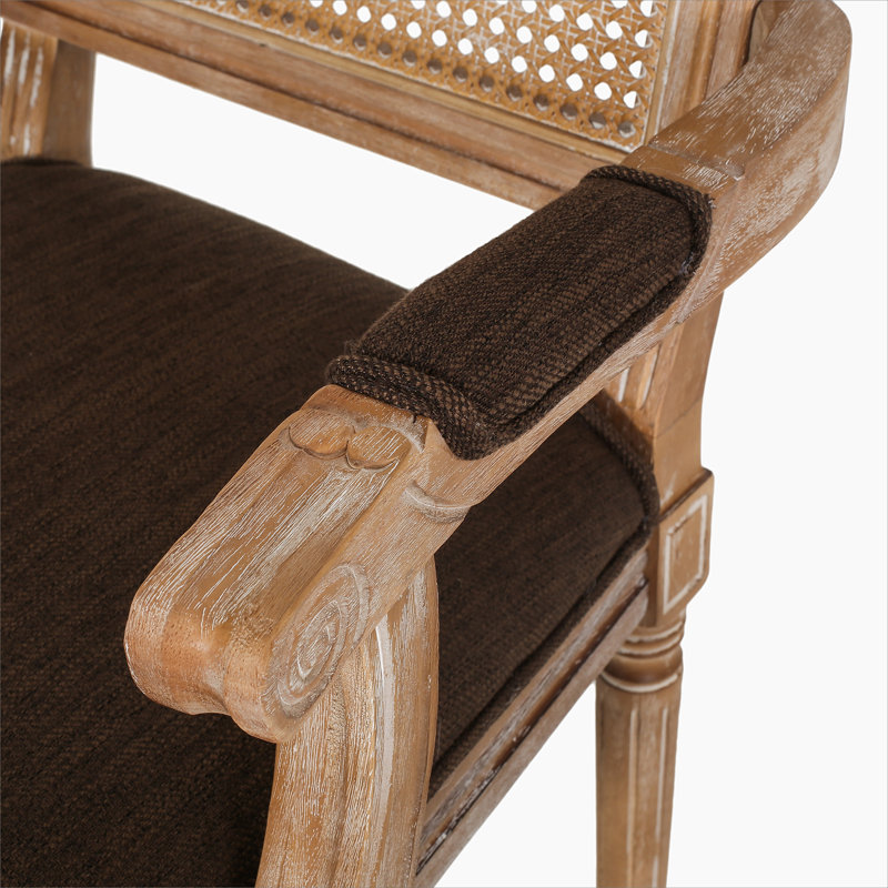 Chaise en polyester, Brun, Naturel