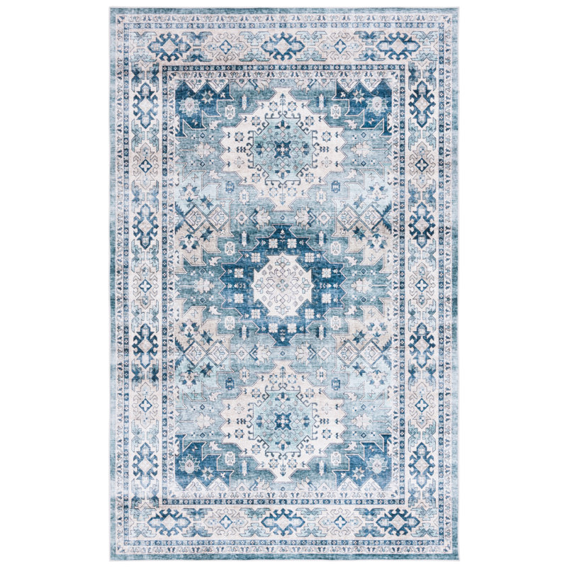 Tapis oriental lavable à la machine Abiha Performance, Rectangle 6 pi x 9 pi