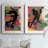 Patchwork Athlete III - 2 Piece Single Picture Frame Print Set on Canvas-1984489802-1984489803