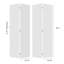 18 po X 84 po Porte pliante en vinyle blanc uni avec trousse de quincaillerie