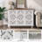 Accent Cabinet With 3 Doors, Storage Cabinet With Adjustable Shelf, Sideboard Buffet For Living Room, Entryway, Dining Room, White-794390795